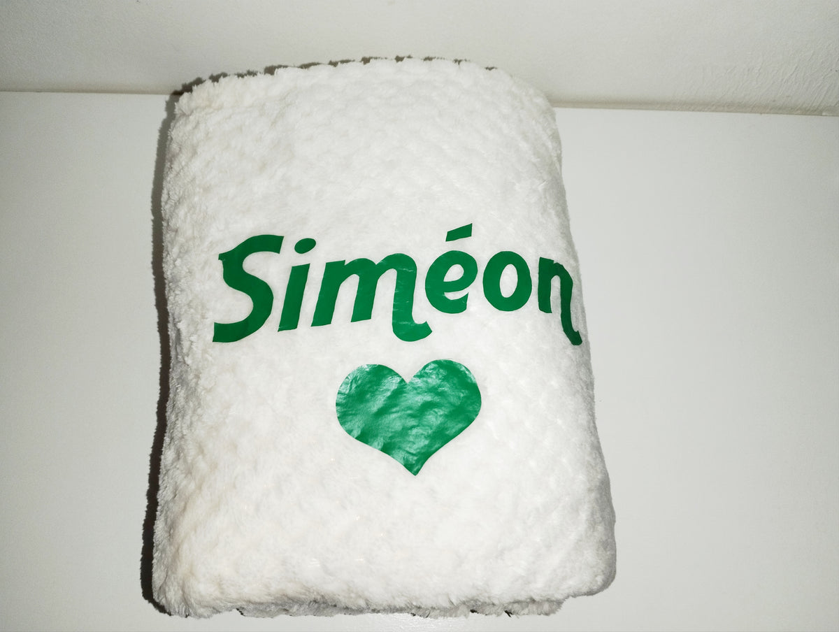 Couverture polaire bébé personnalisée