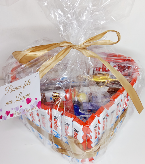 Box Kinder coeur personnalisée