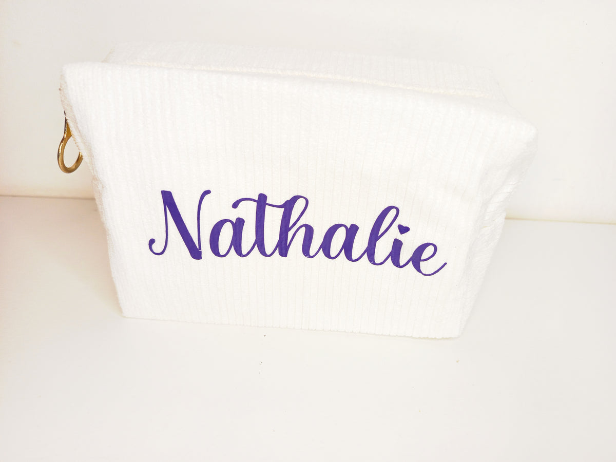 Trousse de toilette en velours