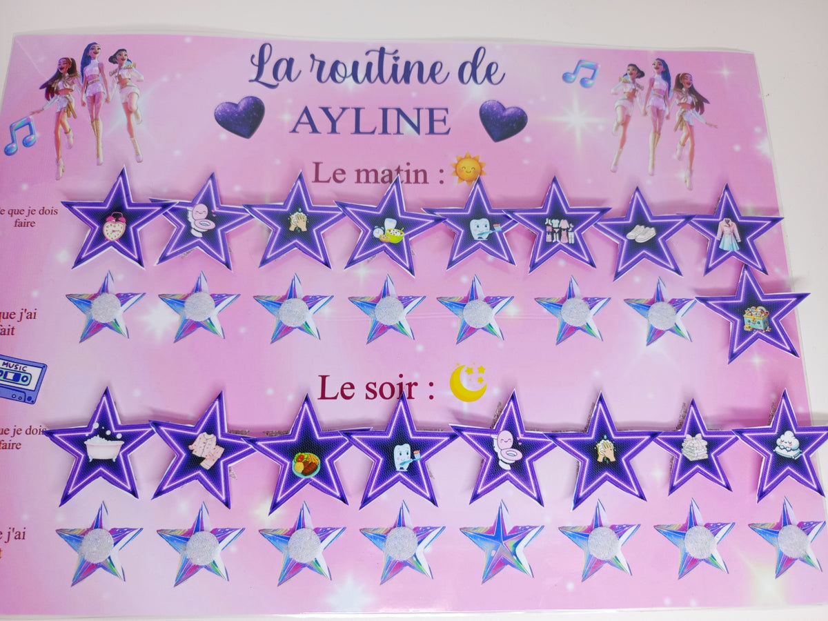 Planche routine A4