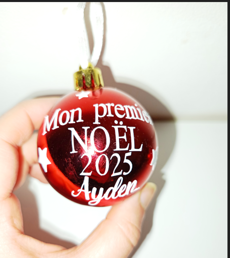 Boule de noël personnalisée