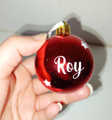 Boule de noël personnalisée
