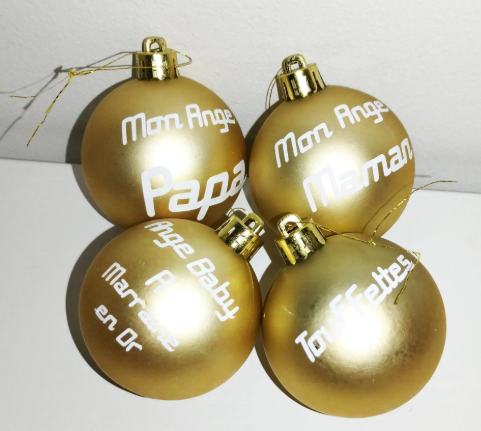 Boule de noël personnalisée