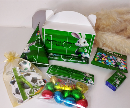 Box  de Pâques 100% personnalisée remplie gourmandises pour les enfants