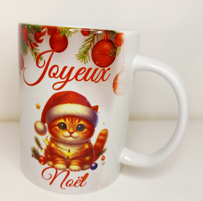 Mug gourmand de Noël personnalisée pour maître, maîtresse, nounou