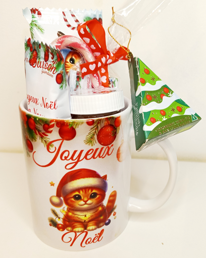 Mug gourmand de Noël personnalisée pour maître, maîtresse, nounou