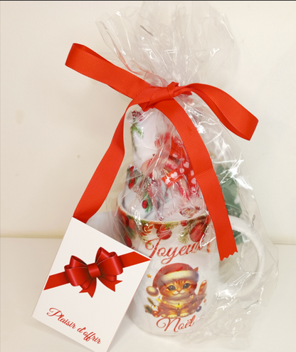 Mug gourmand de Noël personnalisée pour maître, maîtresse, nounou