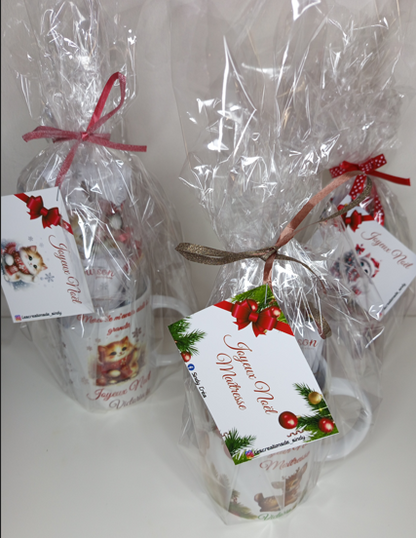 Mug gourmand de Noël personnalisée pour maître, maîtresse, nounou