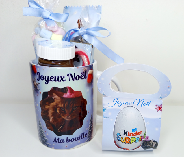 Mug gourmand de Noël personnalisée