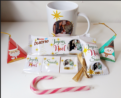 Mug gourmand de Noël personnalisée