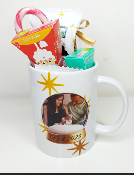 Mug gourmand de Noël personnalisée