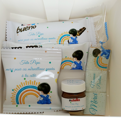 Box gourmande pour maître, maitresse,nounou- Cadeaux fin d'année personnalisée, cadeaux fin d'année école, box personnalisé, coffret cadeau