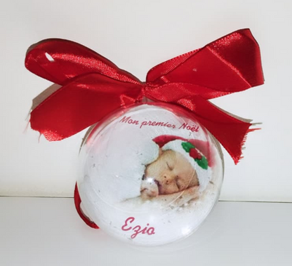 Boule de noël personnalisée