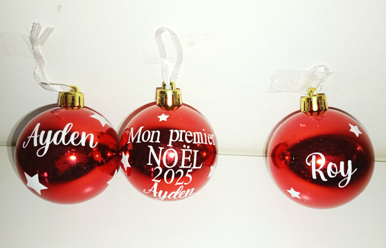Boule de noël personnalisée