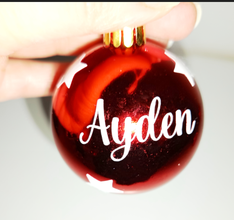 Boule de noël personnalisée