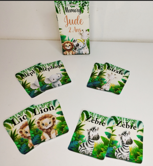 Carte Memory Personnalisée avec Boîte