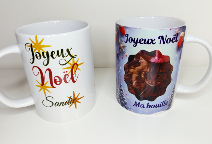 Mug gourmand de Noël personnalisée