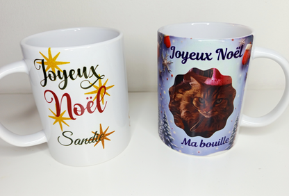 Mug gourmand de Noël personnalisée