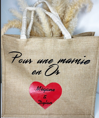 Sac en lin 100% personnalisée