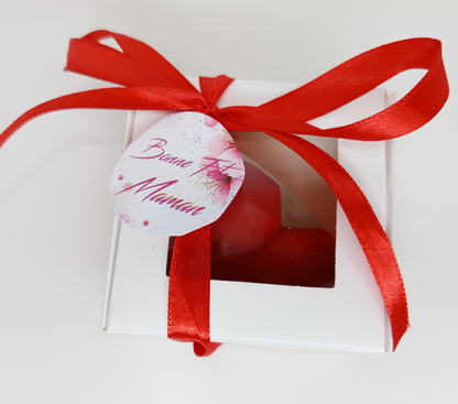 Bougie en forme de coeur