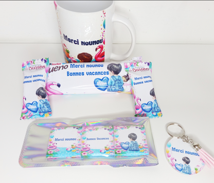Mug gourmand pour maître, maitresse- Cadeaux fin d'année personnalisée, cadeaux fin d'année école, mug gourmand personnalisé, coffret cadeau