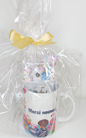 Mug gourmand pour maître, maitresse- Cadeaux fin d'année personnalisée, cadeaux fin d'année école, mug gourmand personnalisé, coffret cadeau