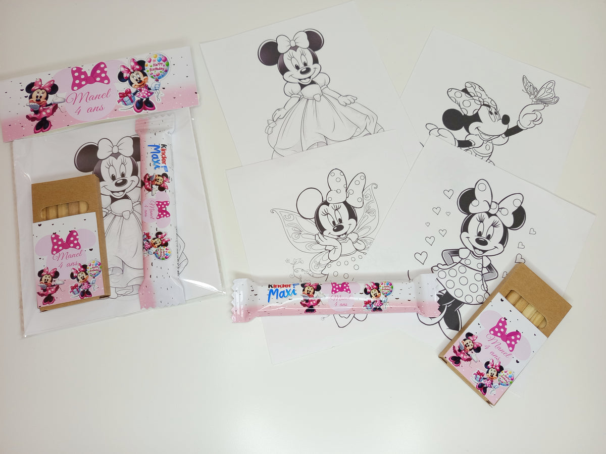 Petit kit coloriage et crayon de couleur avec confiserie
