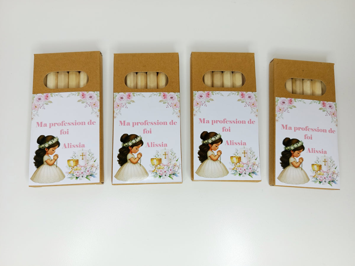 Mini boite de crayon de couleurs (x2)