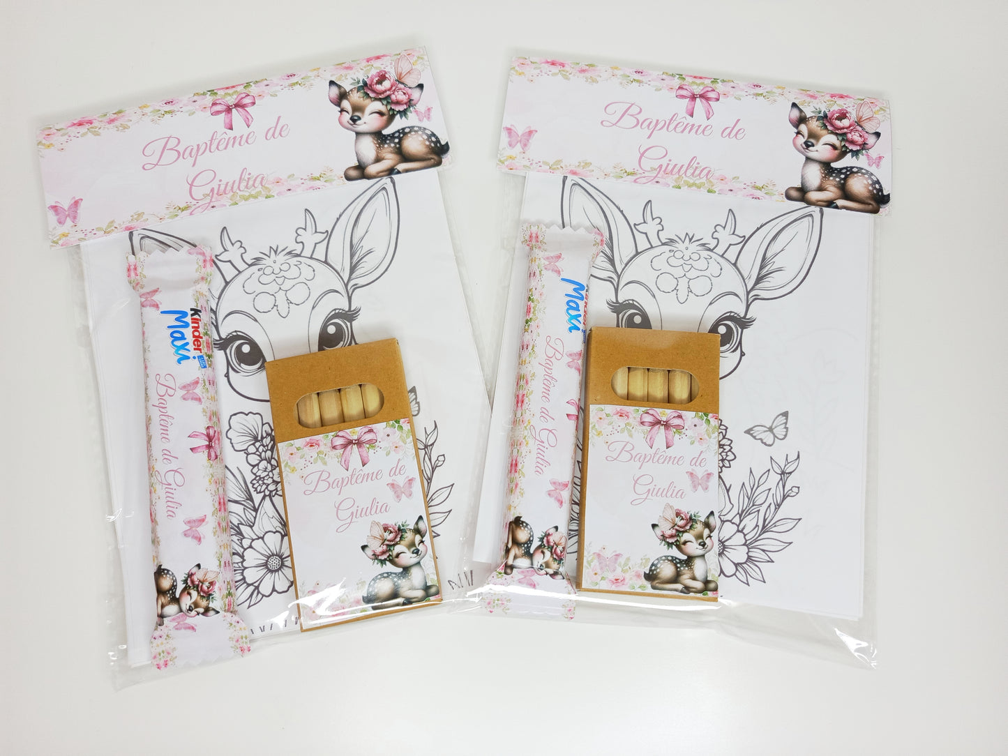 Petit kit coloriage et crayon de couleur avec confiserie