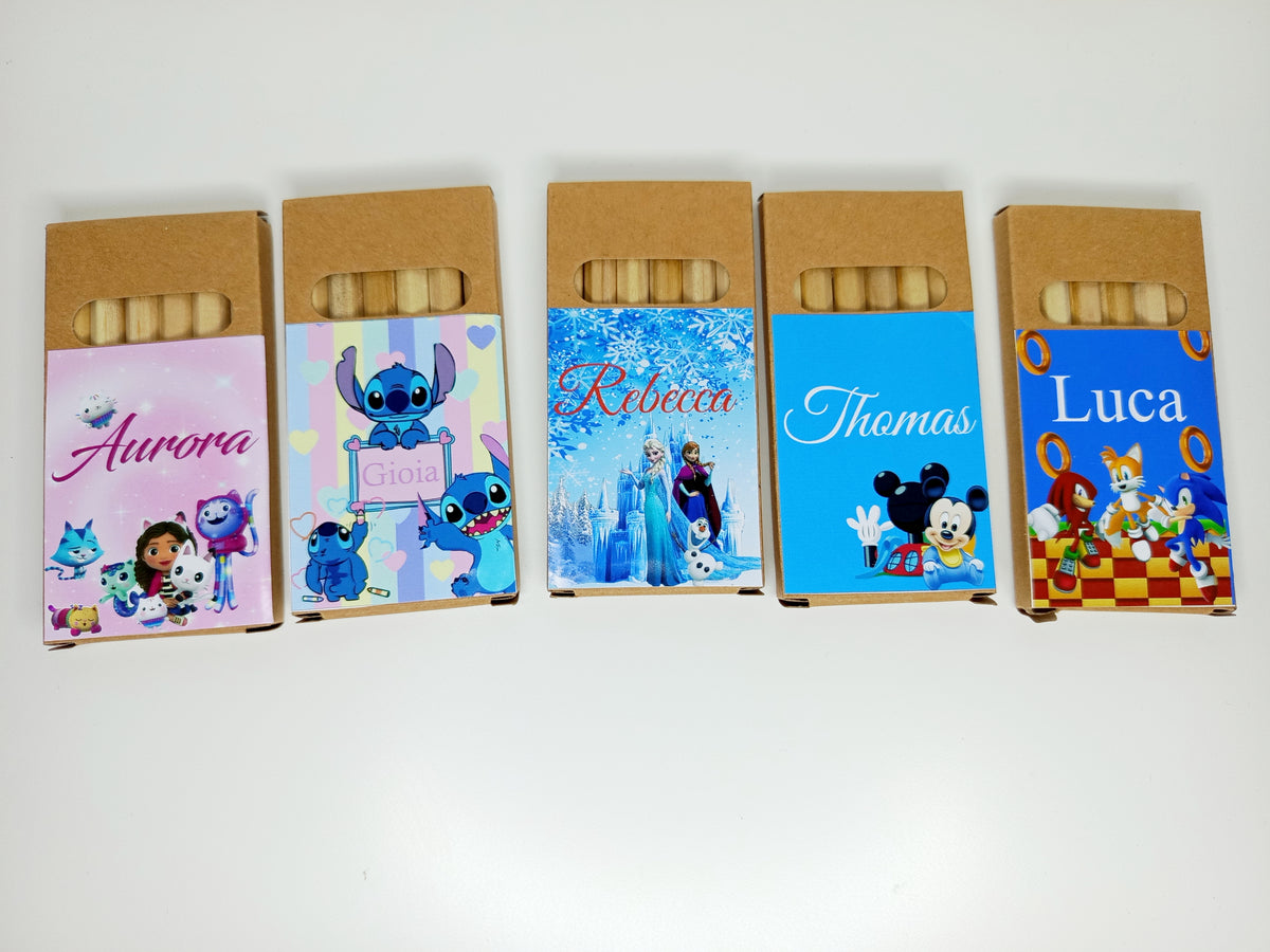 Mini boite de crayon de couleurs (x2)