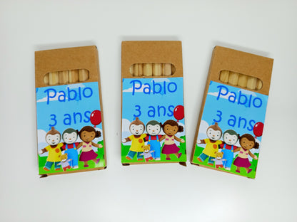 Mini boite de crayon de couleurs (x2)