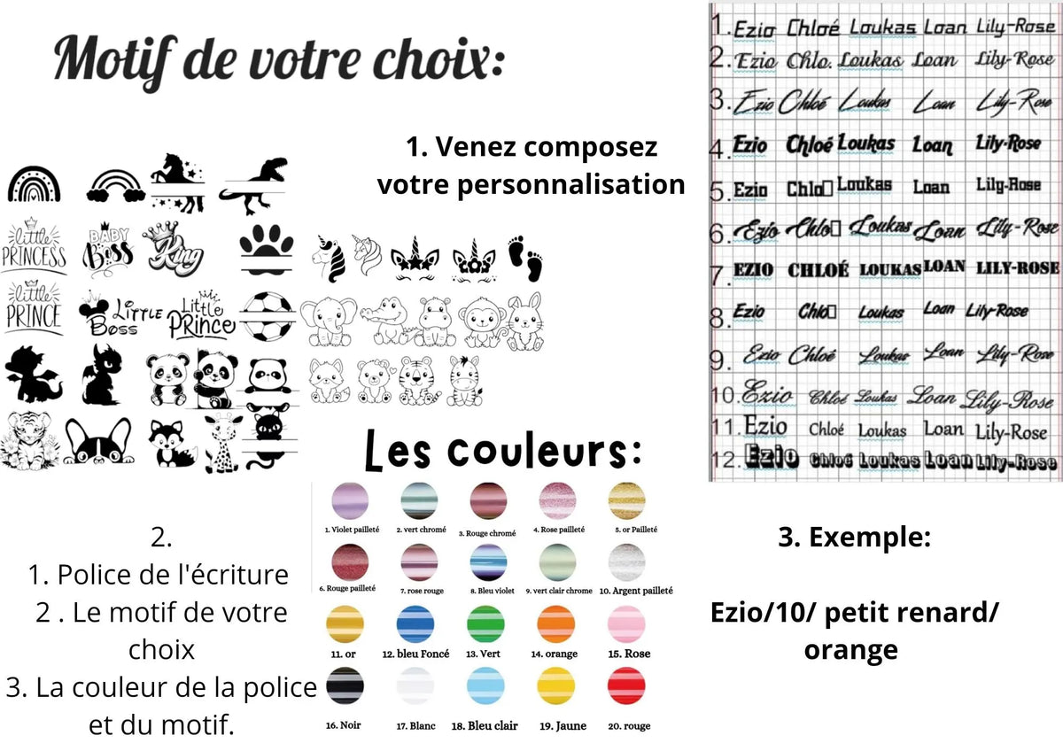 Bonnet bébé personnalisé