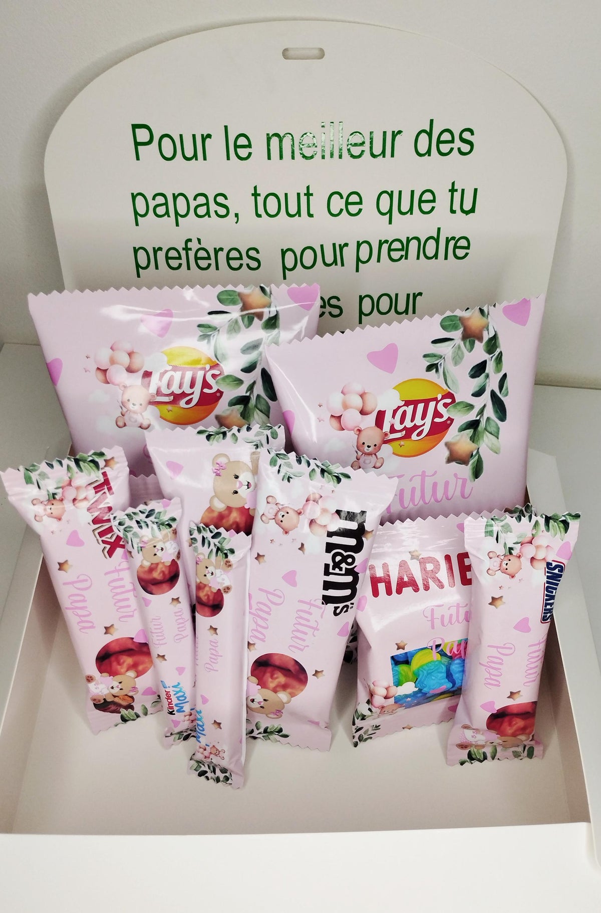 Box gourmand futur papa personnalisée à offrir,