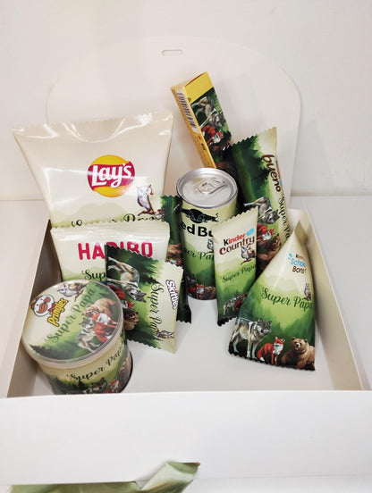 Box gourmand futur papa personnalisée à offrir,
