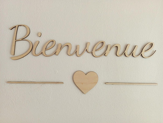 Prénom ou phrase en bois personnalisé