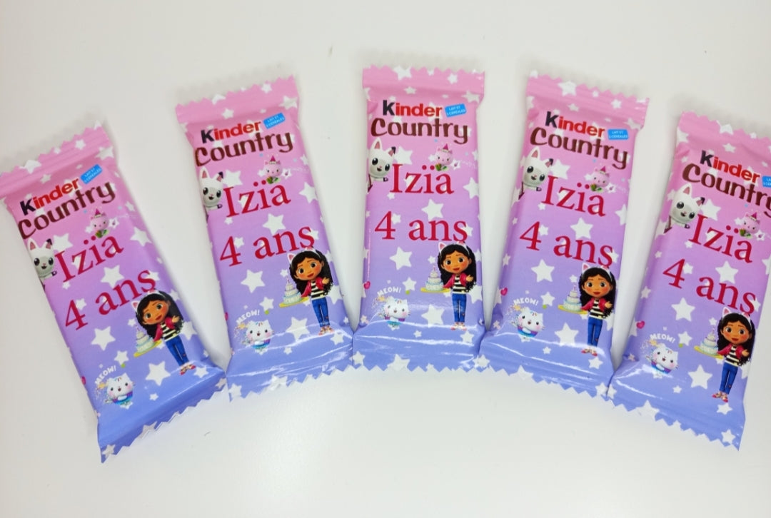 Kinder country personnalisé (x2)