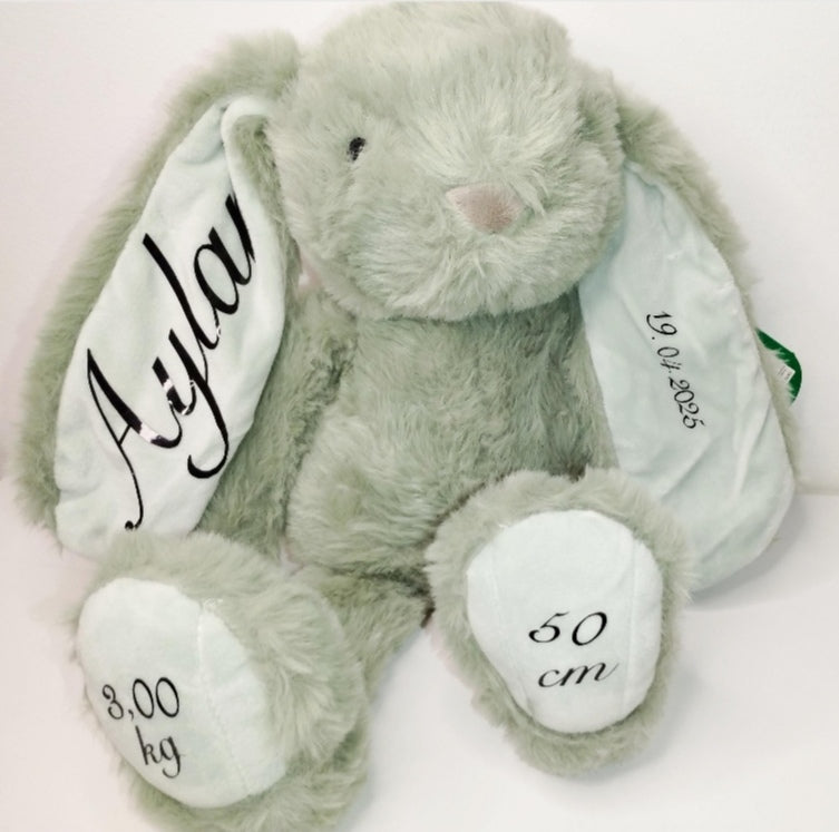 Peluche lapin personnalisée