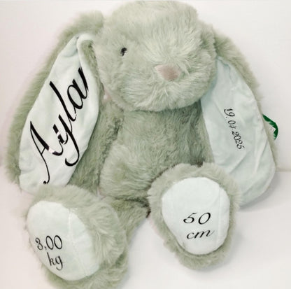 Peluche lapin personnalisée