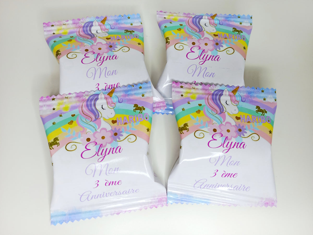 Mini sachet d'haribo personnalisé