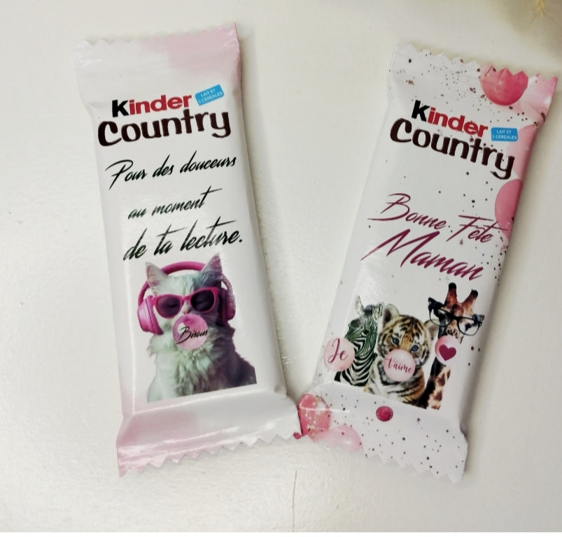 Kinder country personnalisé (x2)