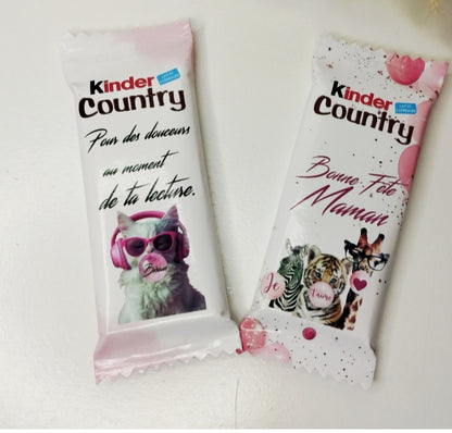 Kinder country personnalisé (x2)