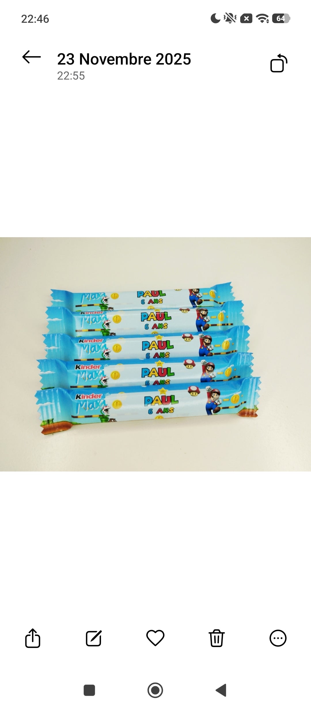 Kinder Maxi personnalisé (x3)