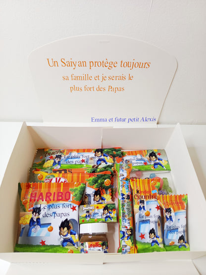 Box gourmande futur papa personnalisée