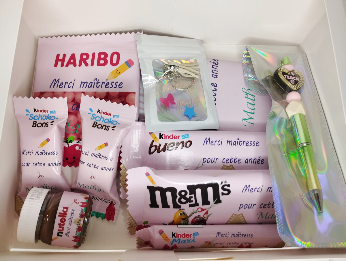 Box gourmande pour maître, maitresse,nounou