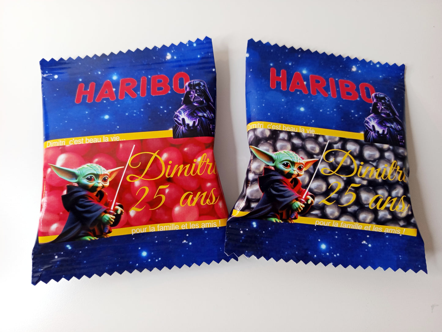 Mini sachet d'haribo personnalisé