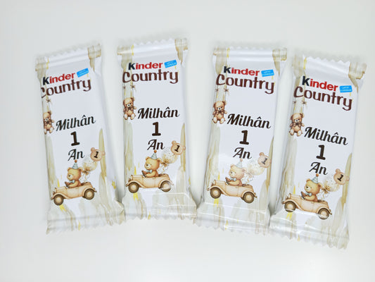Kinder country personnalisé (x2)