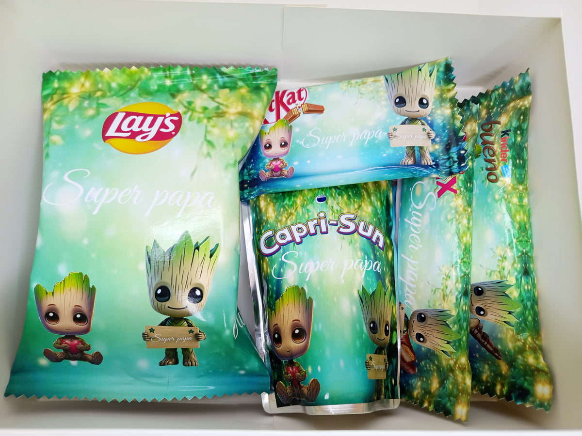 Box gourmande futur papa personnalisée