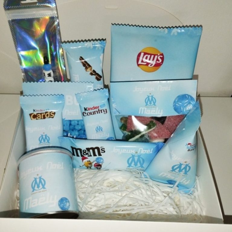 Box gourmande anniversaire personnalisée à offrir (X 10 articles),