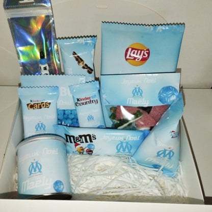 Box gourmande anniversaire personnalisée à offrir (X 10 articles),