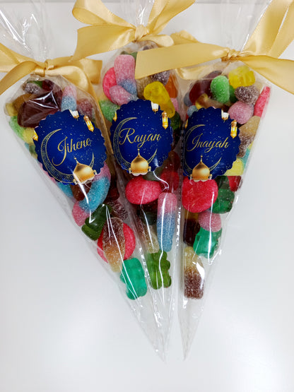 Cône à bonbon halal personnalisé (x2)